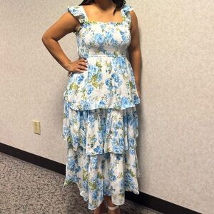 Floral Tiered Maxi Dress